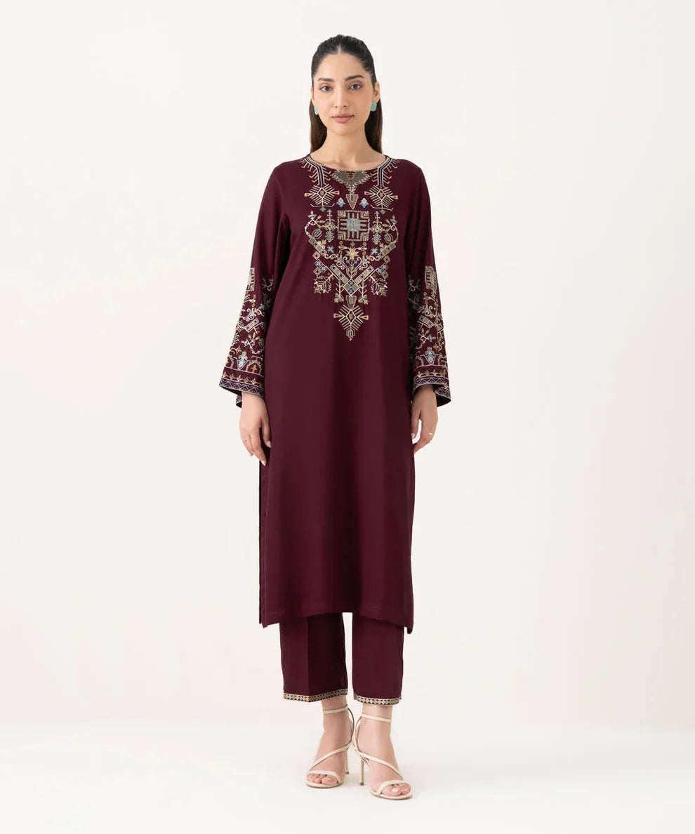 AYZA MAROON 2PCS