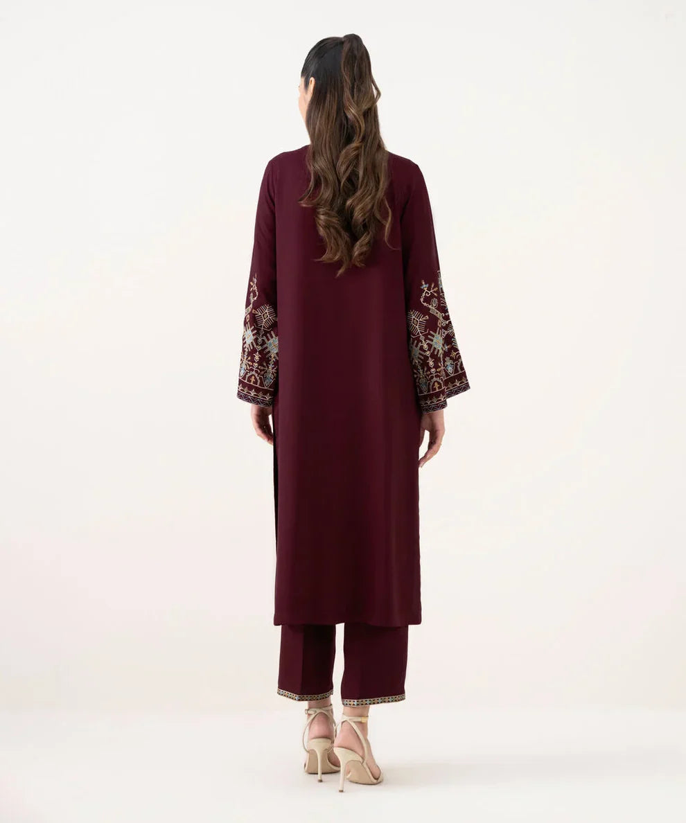 AYZA MAROON 2PCS