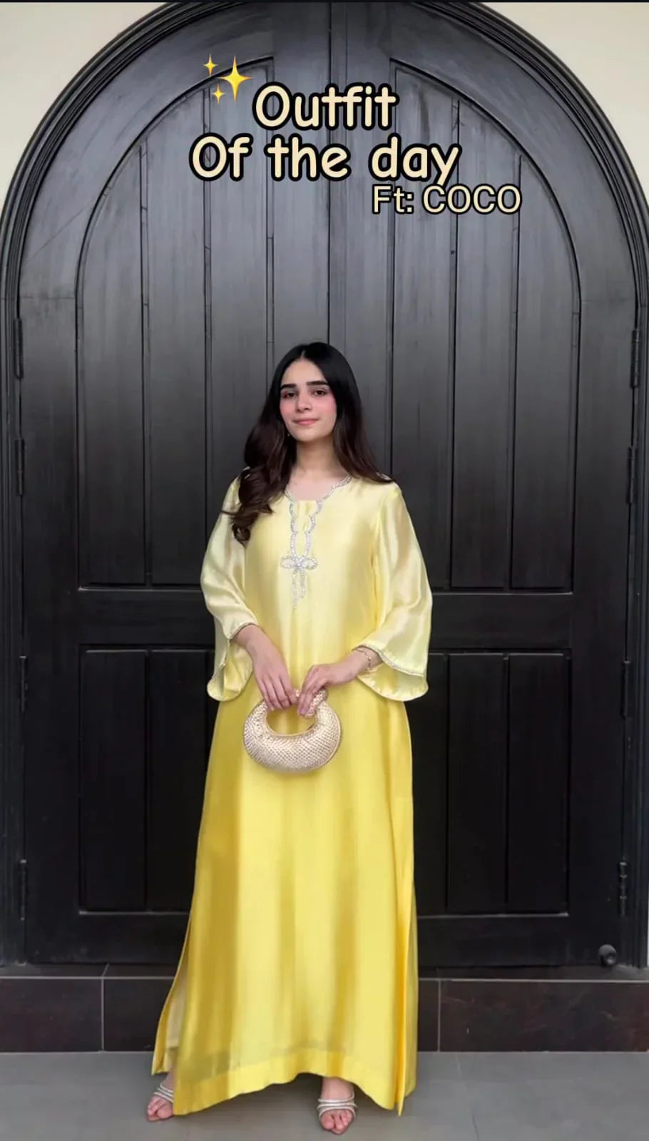 Coco silk embroidered 2pc